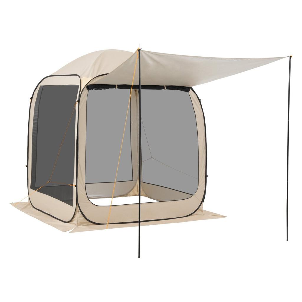Screen House Tent, 1825 x 1825 x 2200 mm, 4-6 Person Pop Up Screen Tent with Extended Awning, Portable Screened in Canopy with Carry Bag, Netting