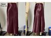 Women's Satin Acetate Light Luxury Elegant Skirt for Spring, Summer, and Autumn