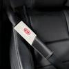 2026 Hot Car Sticker 2Pcs Car Seat Belt Shoulder Carbon fiber Protector Pads For Kia Rio 3 Soul Picanto EV6 Cerato Niro  Forte C