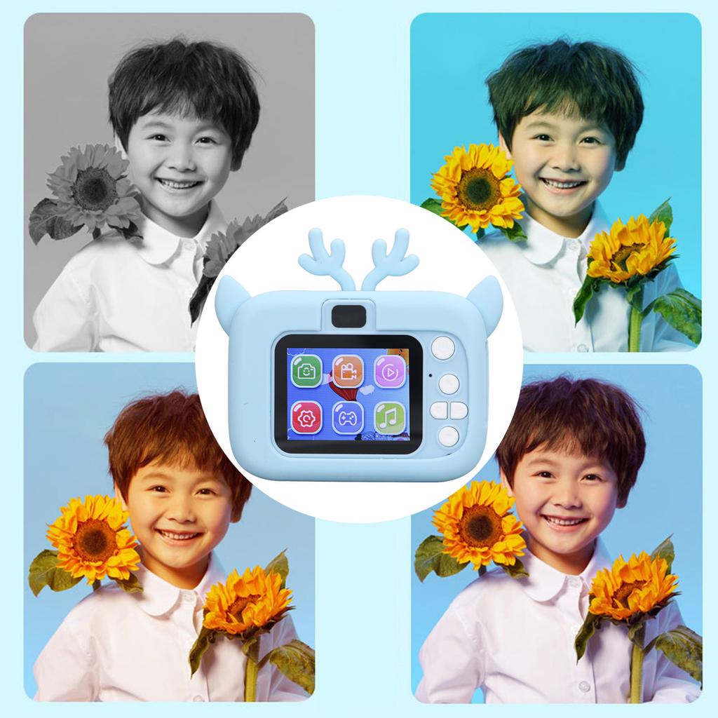 Children Camera 2in Color Display 20MP Record Game Kids Video Camera with Filters Frames Birthday Gift 5V