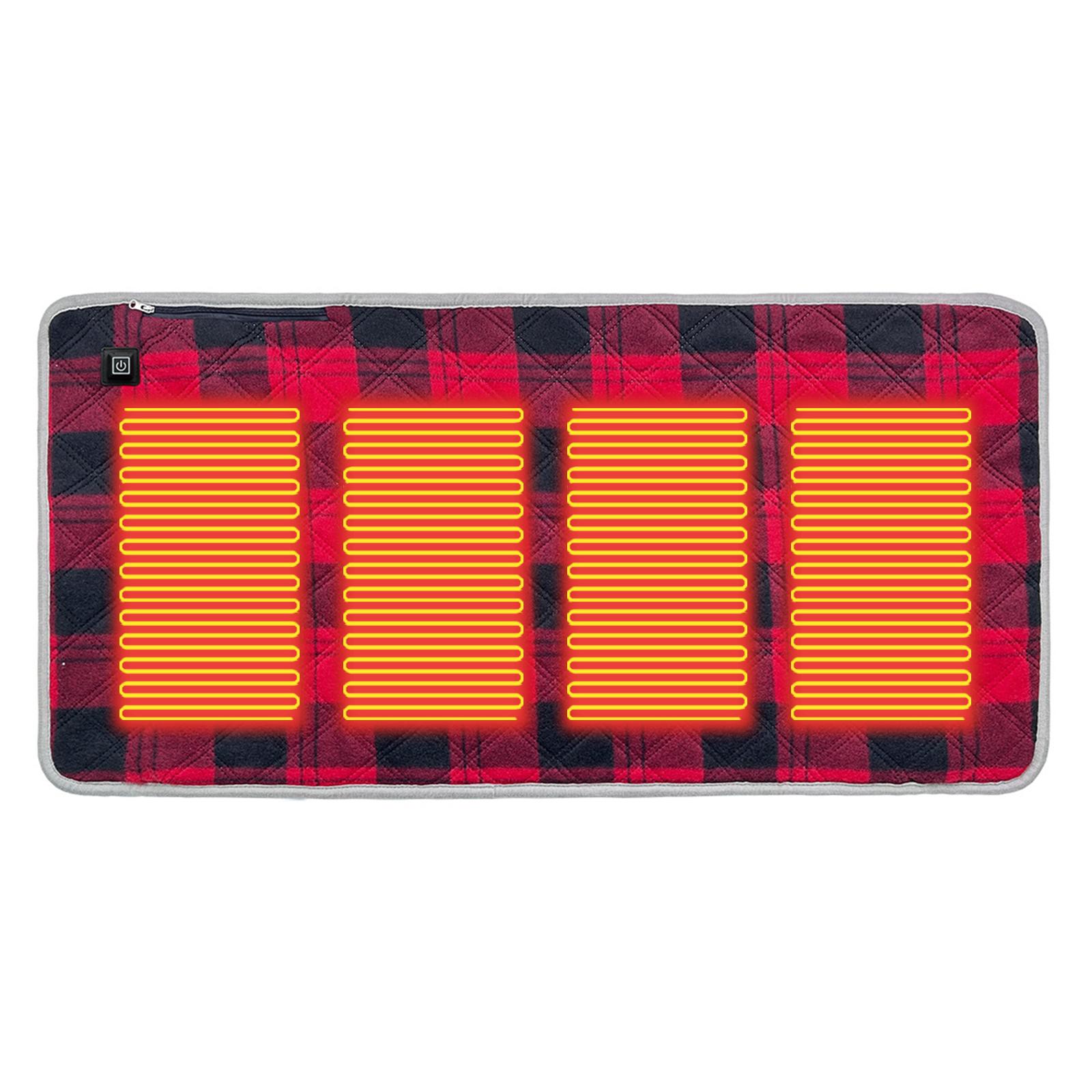 

5V USB Heating Pad Seat Warmer Power Bank Not Included Foldable Heating Cushion Foldable Heated Seat Pad for Office/Home Outdoor