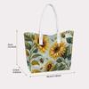 Sunflower Bee Printed Fashion Casual Tote Bag