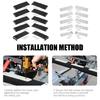 Marine Trailer Glides Pads Quick Installation & Stable Performances Boat Towing Rubber Boat Sliders Pad Set for Boats