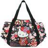 Yasuda Tsusho Japanese Print Balloon Hello Sanrio Cherry Blossom and Butterfly Bag, Kitty, Characters,