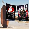 Comedy And Science Fiction G-Ghostbusters Microfiber Printed Beach Towel Mountain Climbing Beach Running Absorbent Soft Towel