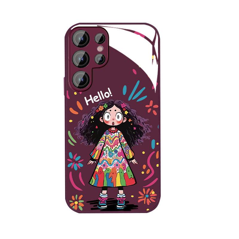 Graffiti Girls Applicable Samsung S24PLUS Mobile Case S23 Girls S22 Skin Friendly A55 Sense A54 All Inclusive A14