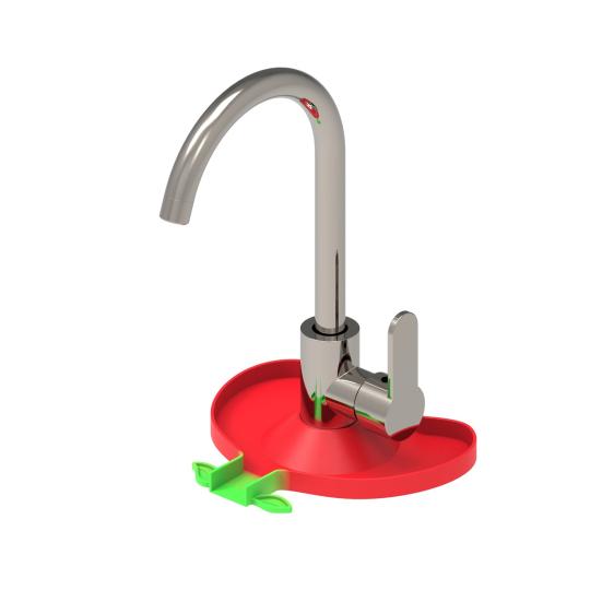 Splash Drain Mat Exquisite Shape Heat-Resistant Silicone Countertop Sink Splash Guard Faucet Drip Drain Pad Home Supplies