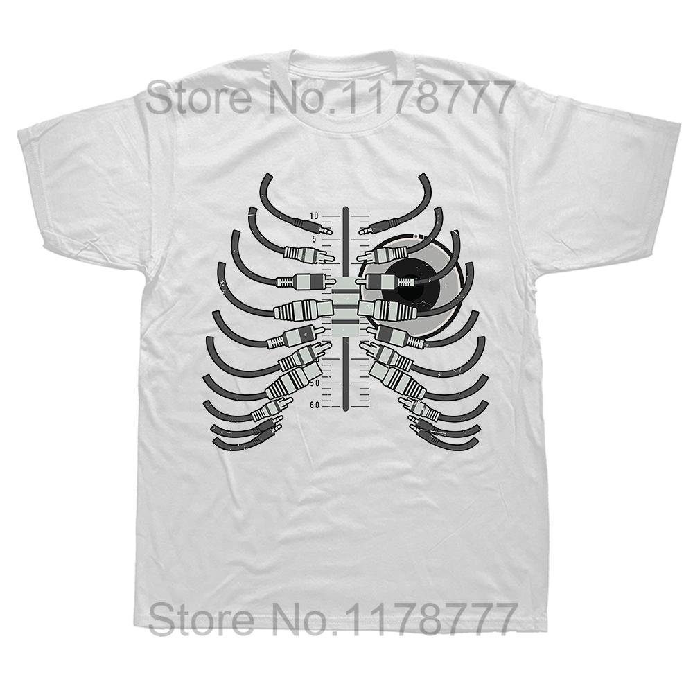 Funny DJ Turntable 1210 Exploded Blueprint Design T Shirts Summer Graphic Streetwear Music Hip Hop Birthday Gifts Tshirt Men