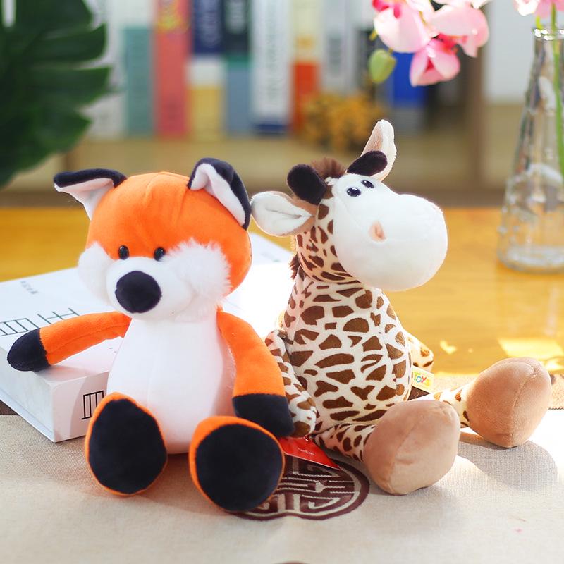 Forest Animal Plush Toys: Elephant, Monkey, Tiger, Lion, Giraffe Figurines - Children's Gift Collection