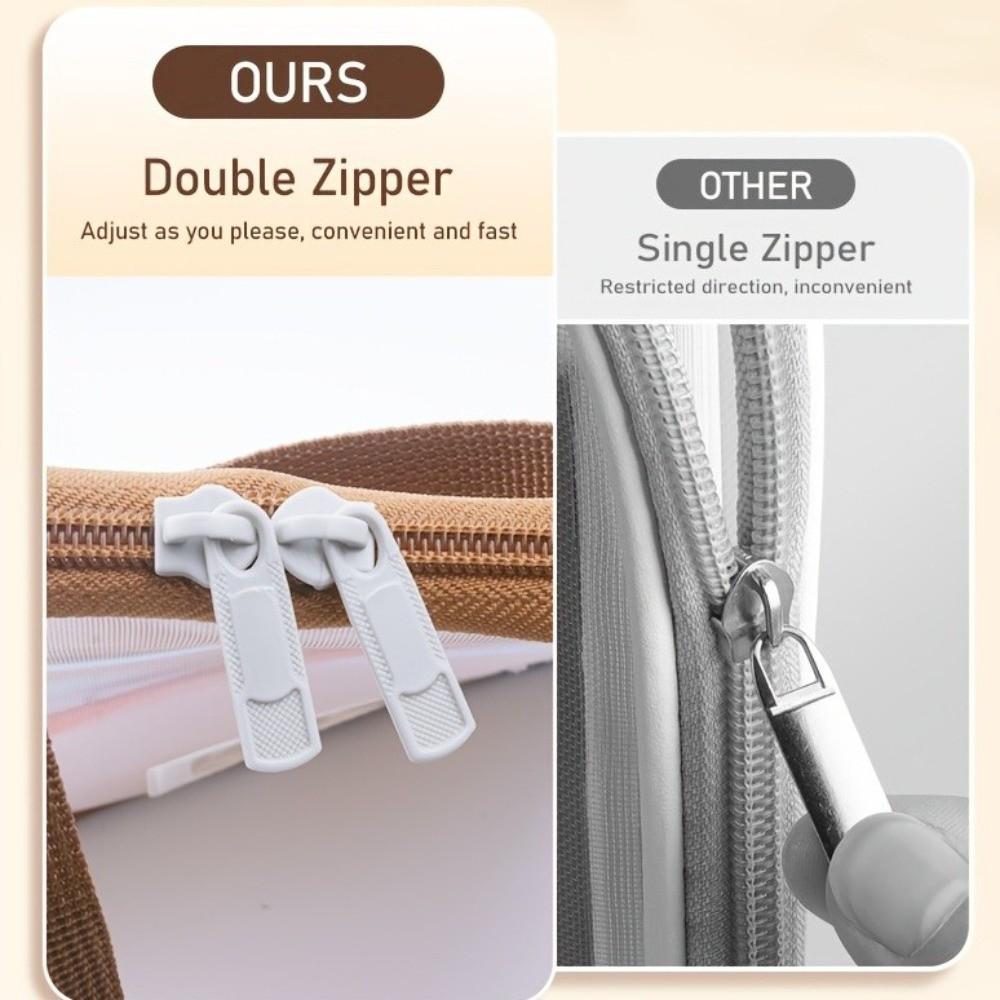 Waterproof File Storage Bag Large Capacity Transparent Study Pouch  Office Supplies