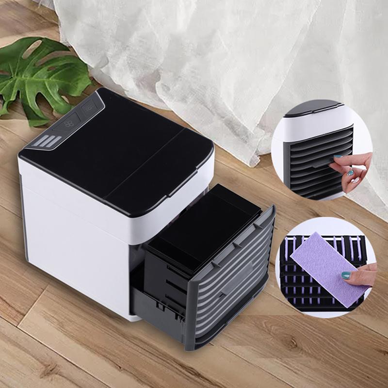 Portable Mini Refrigeration Air Conditioner Fan Household USB Desktop Small With Water Spray Air Fan