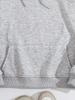European & American Women's Heart Print Hoodie - Long Sleeve, Fleece-Lined, Kangaroo Pocket, Autumn/Winter Style