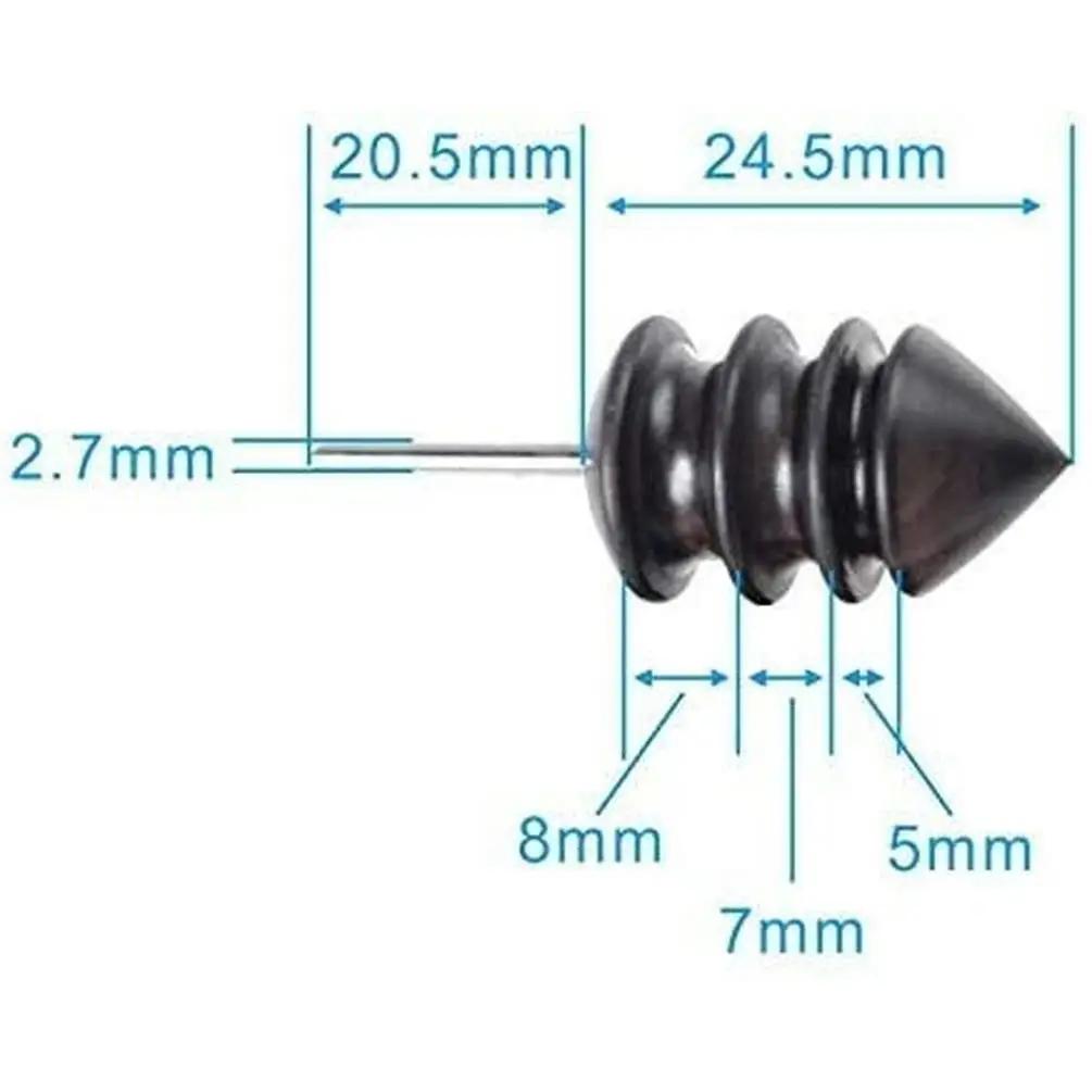 2pcs/set Pointed Tip Leather Burnishing Tool Leather Edge Burnisher Leather Slicker Tool Set Burnishing Wheel of Supplies