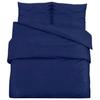 VidaXL Duvet Cover Set Navy Blue 200x200 Cm Cotton136155