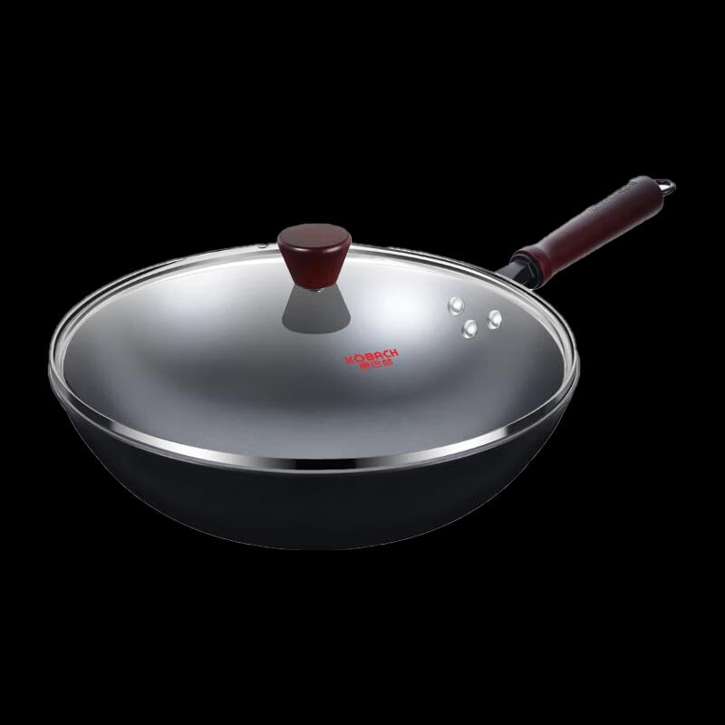 Kangbachen 32cm Cast Iron Non-Coated Wok