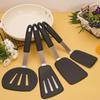 High-Temperature Resistant Food-Grade Silicone Kitchenware Set: Non-Stick Spatula, Frying Pan, and Slotted Spoon