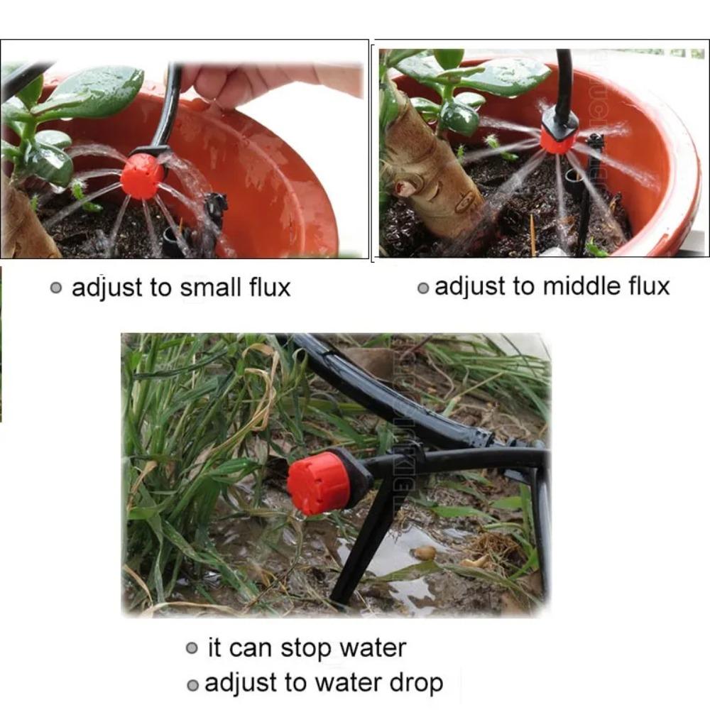 Irrigation Drippers Sprinklers Adjustable Water Dropper Head Sprinkler Flow Head Garden Watering Irrigation System