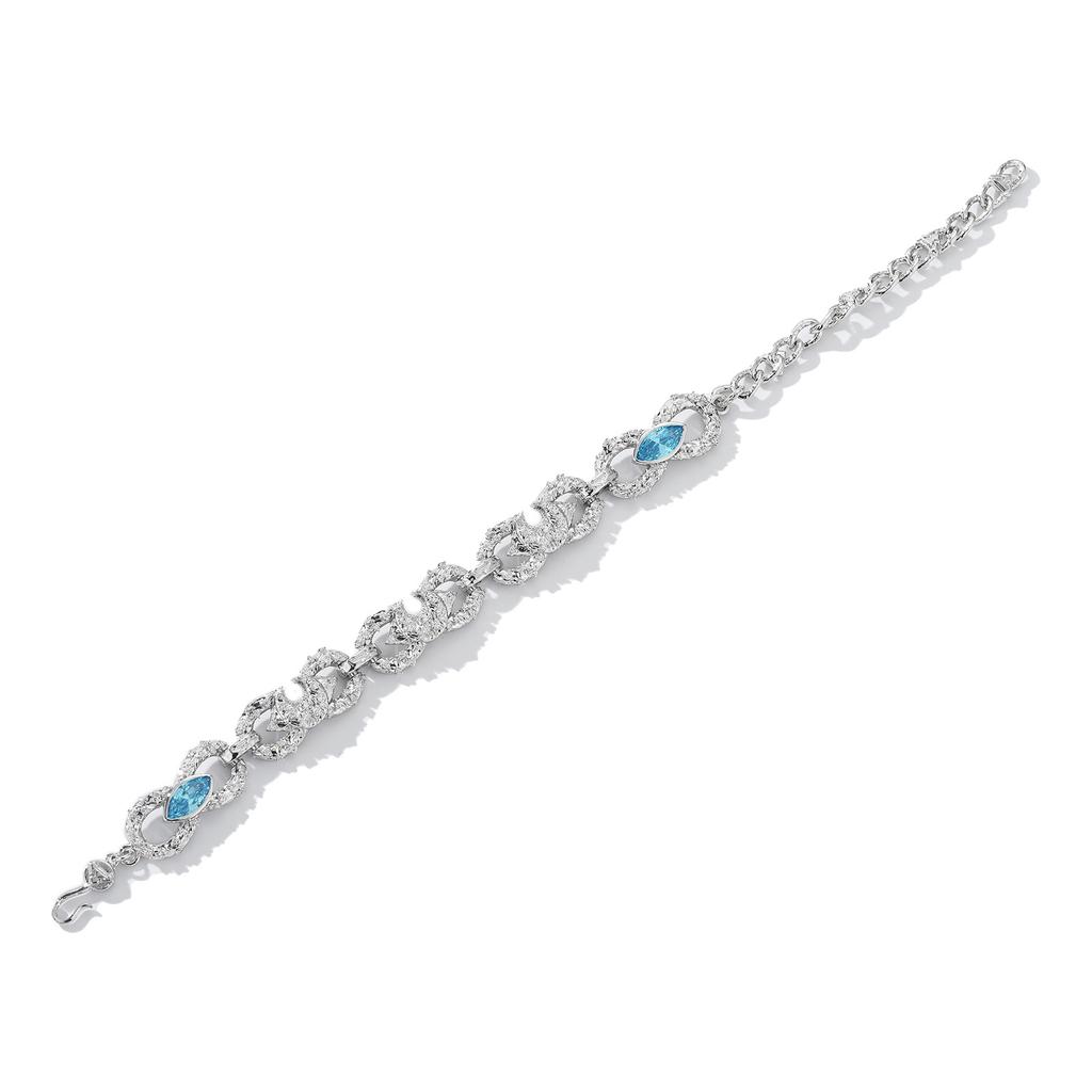 Cahtrippyxr Joint Name West Moon Bracelet Trendy Men Hip-Hop Personality Full Diamond Inlaid Zircon Bracelet Women