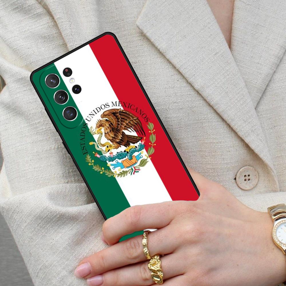 Mexico Flag SOFT Cell Phone Case for Samsung Galaxy S26 Ultra S25 S24 S23 S22 S21 S20 Note10 Cover