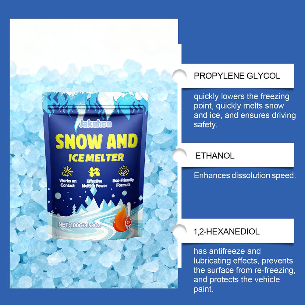 Snow Ice Melter De-Icer Spray Winter Car Glass Frosts Remover Cleaner Rapidly Melting Forms Anti-Freeze Barriers Car Care Spray
