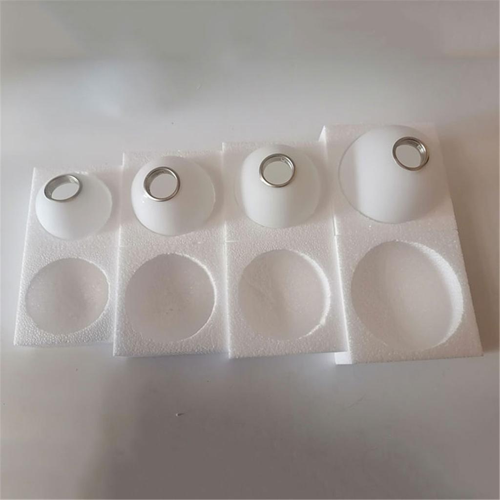 4cm opening threaded white glass shade replacement for E27 E26 screw socket D10cm D12cm D13cm D15cm lamp cover for thread holder