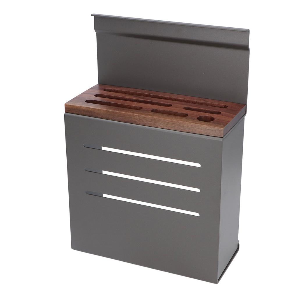 Wall Mount Cutlery Block Rack Aluminium Alloy Multifunctional Kitchen Cutlery Holder Utensil