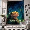 Wall Hanging Tapestry With Custom Name & Text, Zelda Decorative Tapestry For Bedroom