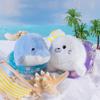 Soft Fluffy Sea Turtle Keyring Seahorse Dolphin Plush Doll Ocean Animal Plush Keychain  Friend