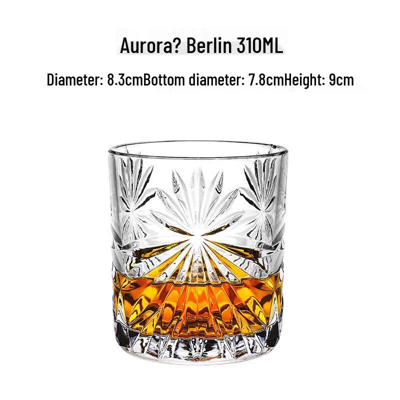 Jun Seventeen LB Embossed Whiskey Glasses 310ML (Set of 2)