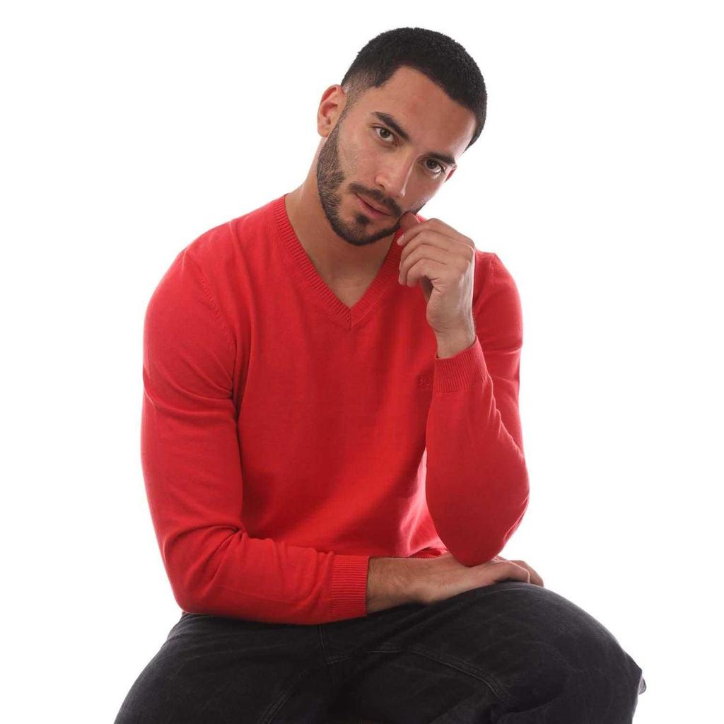 Jersey de cuello en V Barnabas-4 para hombre de Boss