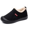 Bottes de neige d'hiver à enfiler pour femmes, chaussures décontractées confortables doublées de fausse fourrure en daim, bottines chaudes à enfiler avec semelles intérieures à mémoire de forme pour femmes