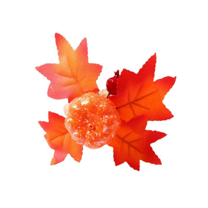 12pcs Creative Simulation Maple Leaf Napkin Buckles Modern Western Hotel Napkin Ring Serviette Ring for Dining Table
