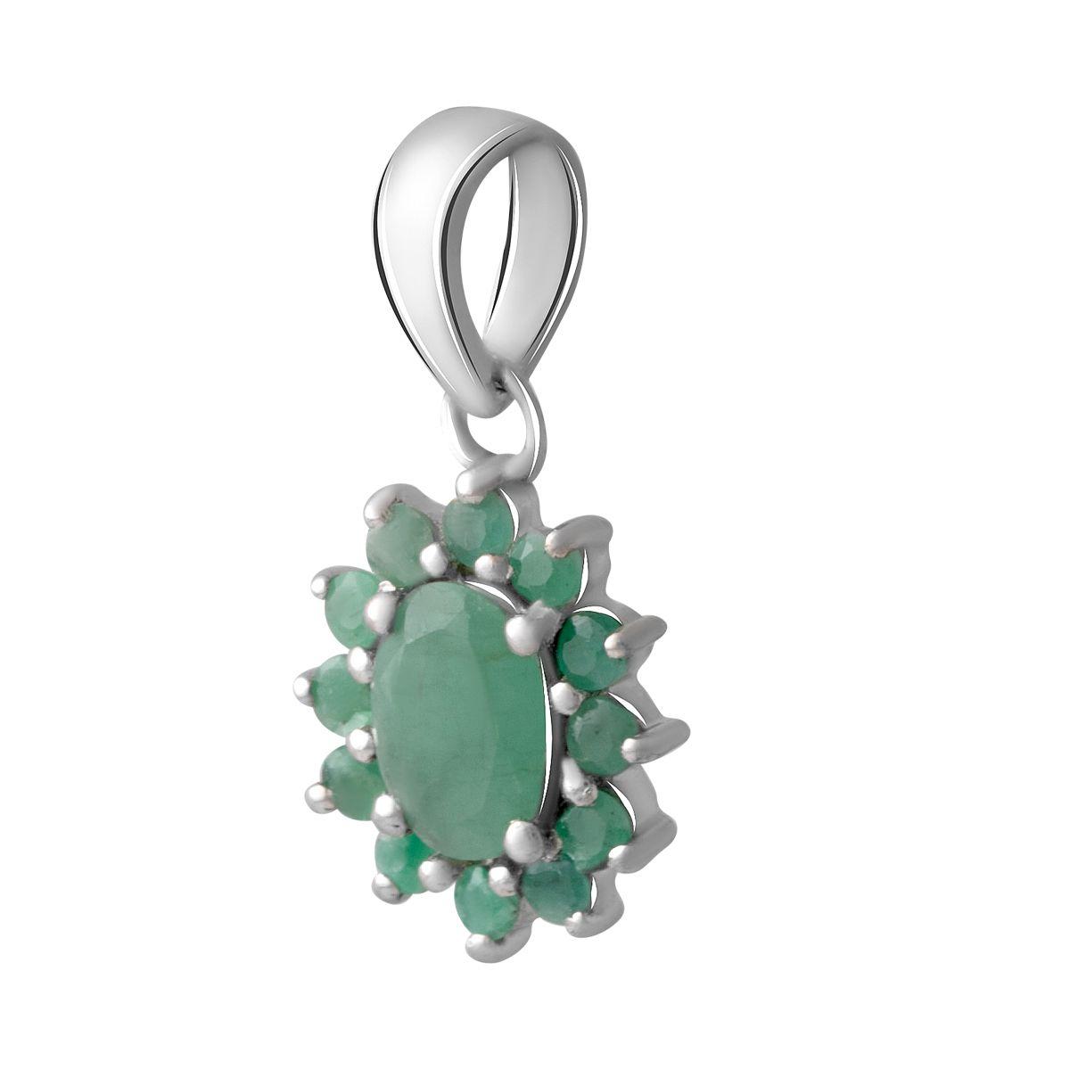 

Срібна підвіска зі смарагдом 1.44ct (2051527) смарагдовий