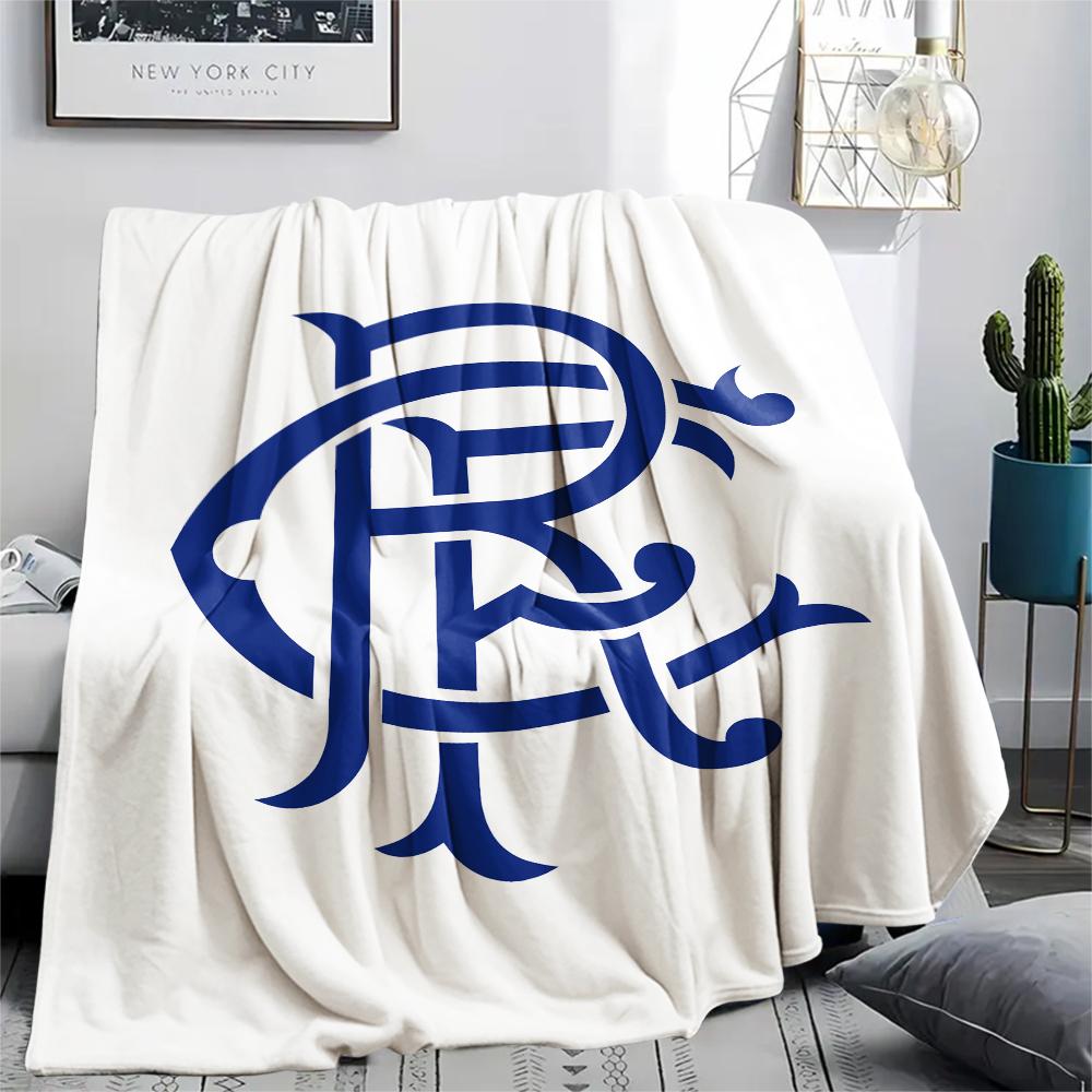 1PC Rangers Badge Print Flannel Blanket, High Quality All Seasons, Home Decor, Warmth and Comfort, Perfect for Christmas Gifts