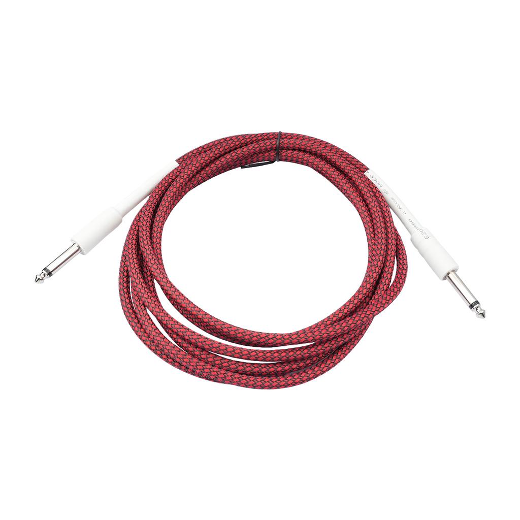 Gitarledning Elektrisk Instrumentkabel Bassledning 6,35 mm Rett til Rett for Elektrisk Gitar