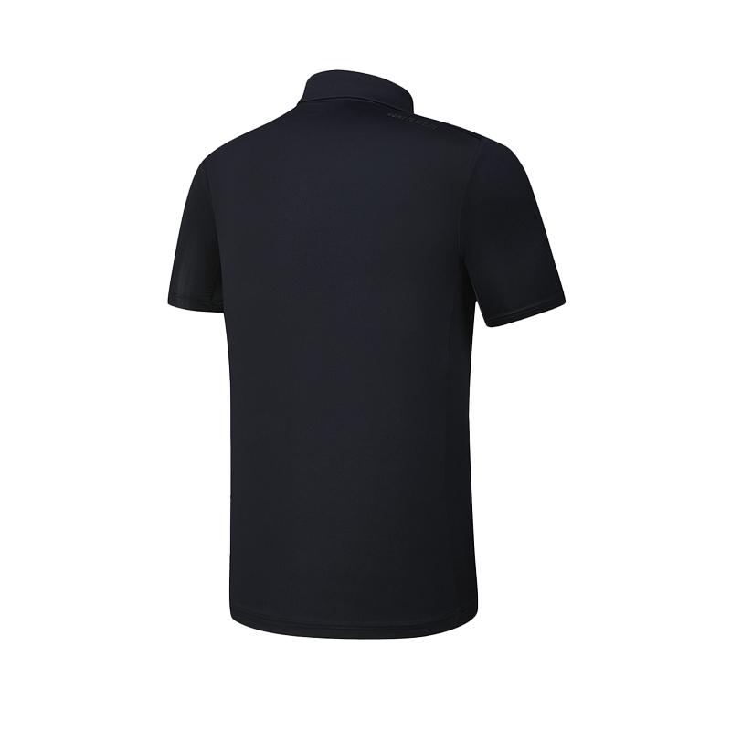 Fila Golf Series Comfortable Versatile Knitted Short Sleeve Polo Shirt Men Tops Legendary-Blue A61M425101FNV