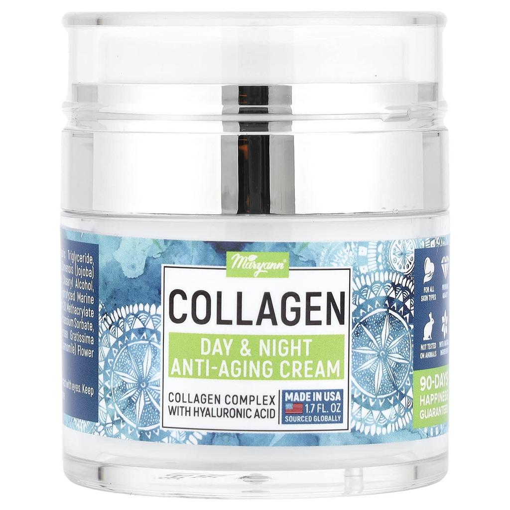 Collagen Day & Night Anti-Aging Cream, All Skin Types, 50 Ml (1.7 Fl Oz)
