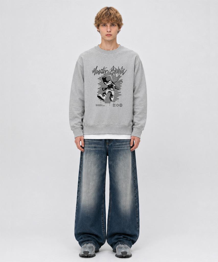 MONSTER REPUBLIC Ruckus Gray Sweatshirt Gray_3176