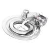 Presser Foot Multifunctional Metal Light Texture Disc Embroidery Pressing Foot for Most Household Sewing Machines