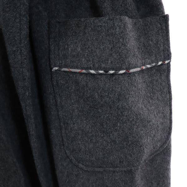 Burberry Hergestellt in Japan 100% Wolle Langarm Morgenmantel M Grau Loungewear Herren Gebraucht