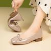 Ballet single shoes women's low-heeled shoes Mary Jane women's shoes light-mouth shoes versatile evening shoes