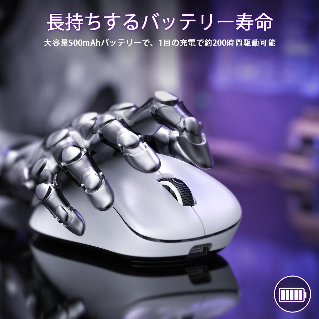 ZIYOULANG T700 Kabellose Gaming-Maus mit 3 und 10000 S203 Kabelgebunden Ergonomisch 500mAh Langlebig HUANO Hoch Ideal für Büroarbeit und FPS Wert für Perfekt