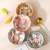 Direct Supply Underglaze Cartoon Ceramic Bowl Dessert Fruit Salad Bowl Microwave Oven Baked Rice Bowl Pet Bowl Household