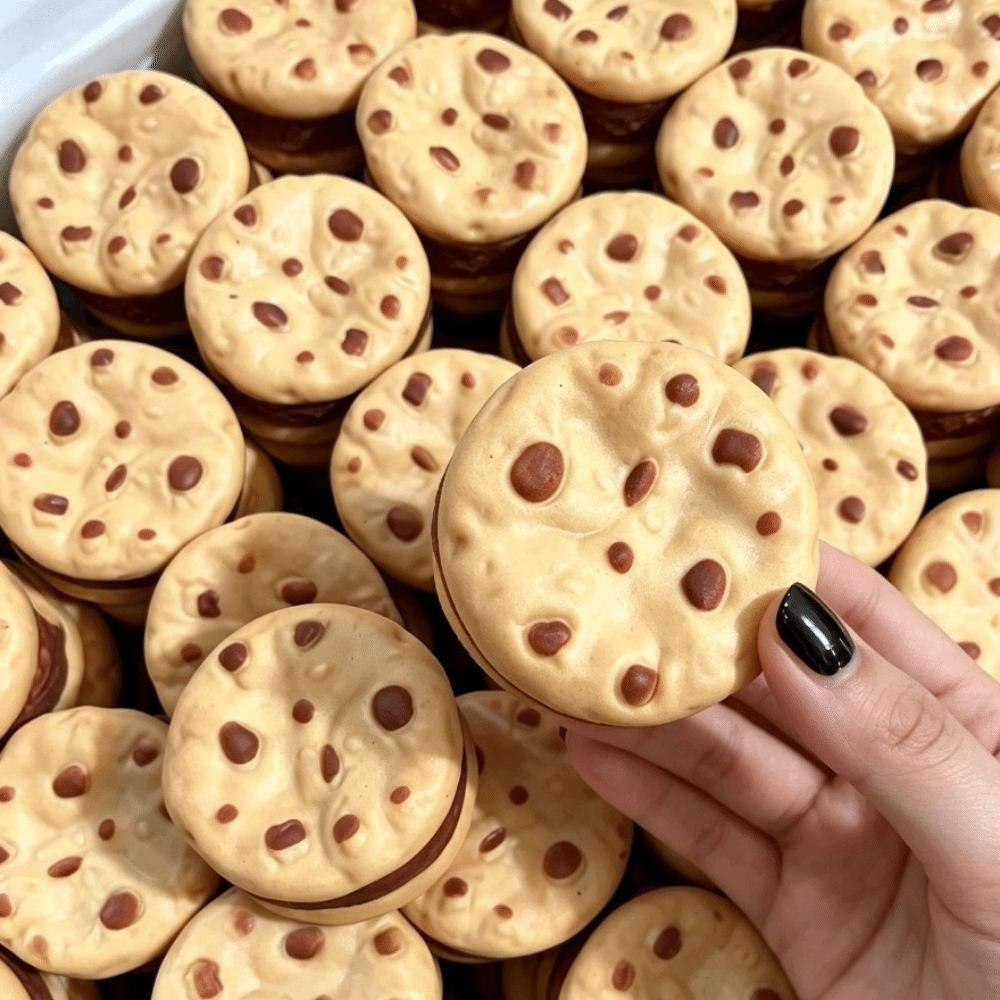 Building Blocks Crackling Cookie Squishy Toy Sound Effects Handmade Ball Office Desk Toy