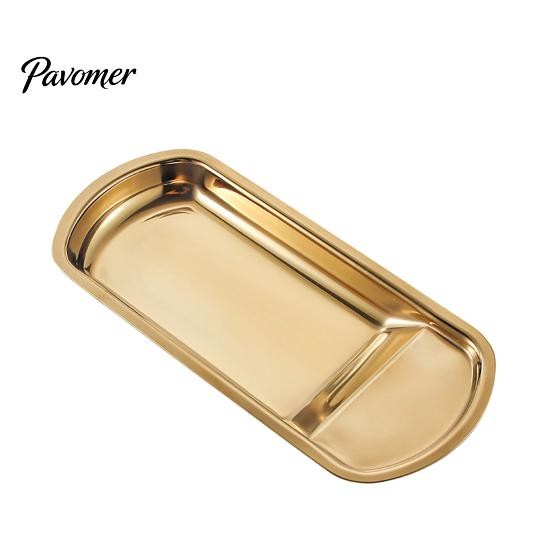 Countertop Soup Residue Catcher Stainless Steel Buffet Tray, Serving Spoon Holder with Food Tongs Easy To Clean Rack, Plate Rest for Bread Cake,