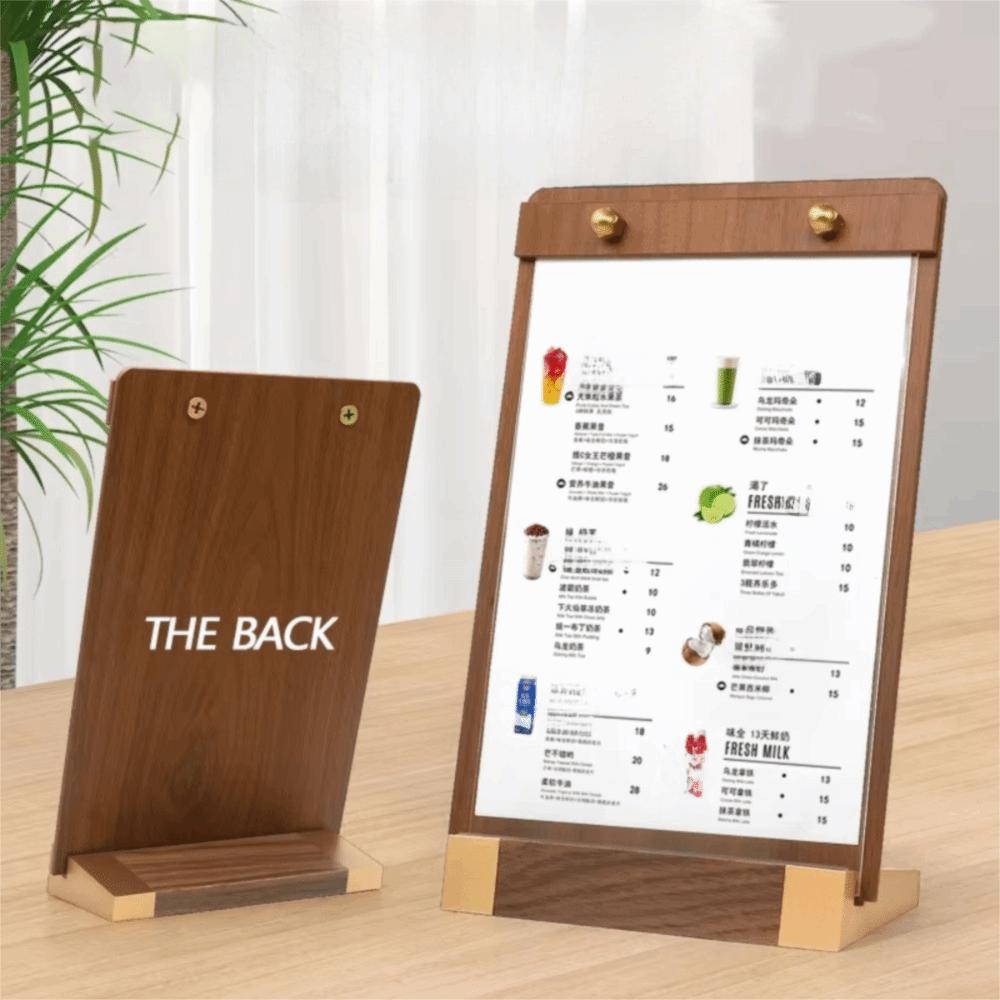 Non-slip Base Table Sign Holder Horizontal/Vertical Table Top Sign Display Shelf Wedding