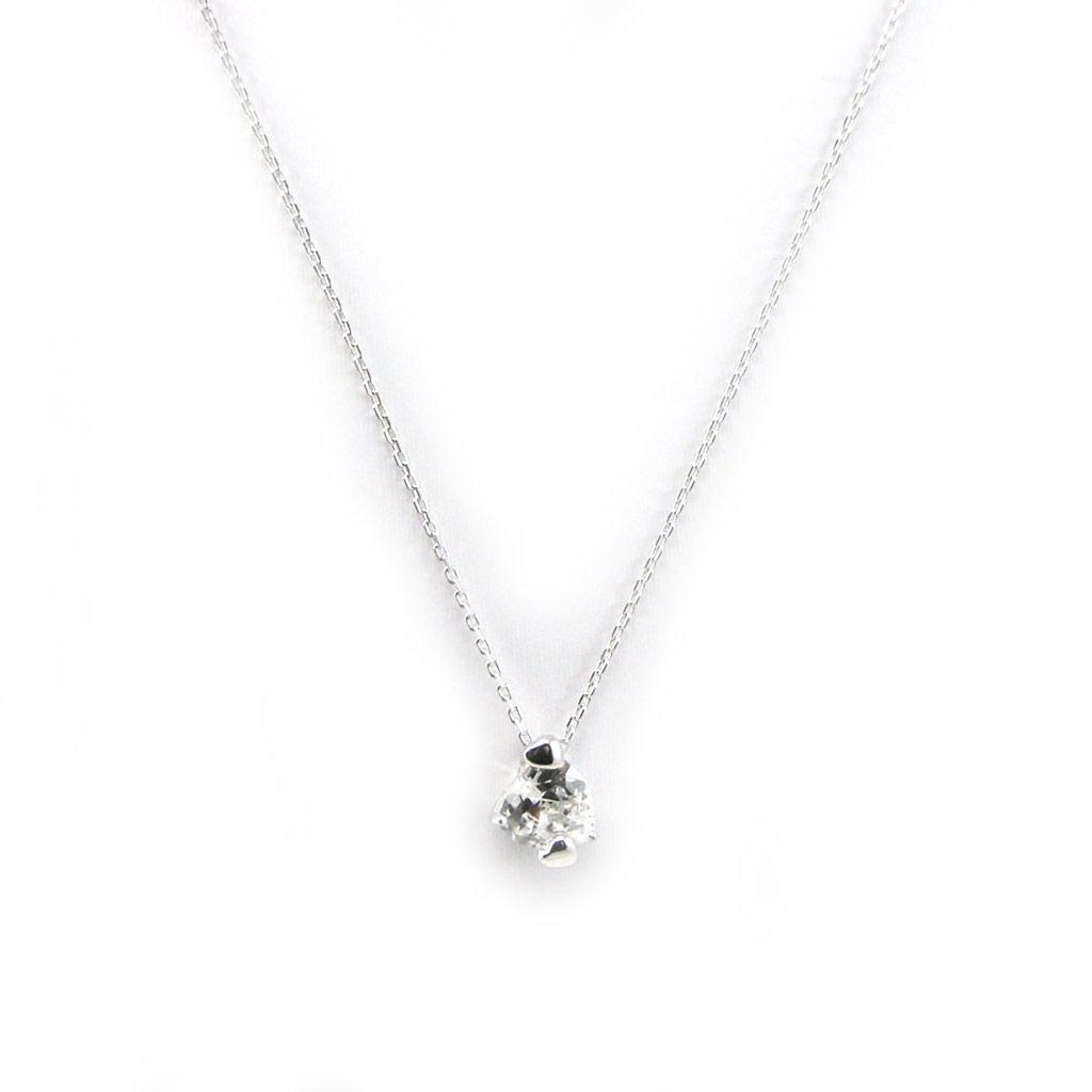 Altesse [F7110] - Silver Necklace 'Love Sweet Love' White