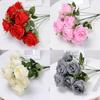 Head Artificial Ten Rose Flowers For Weddings Home Decor And Decoration Hotel