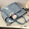 Original Handmade Thickened Artistic Canvas Tote Bag - Versatile Crossbody/Shoulder Carry for Students