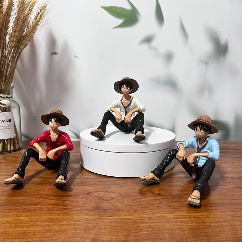 One Piece Luffy Car Decoration Figure Pvc Material Perfect For Anime Fans